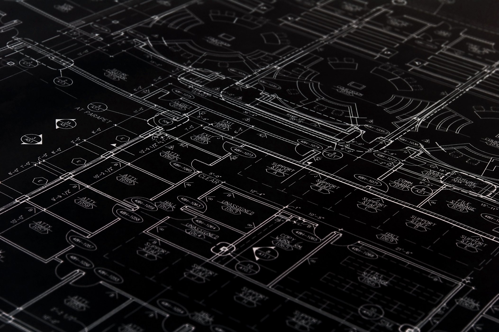 Black Textured Blueprint